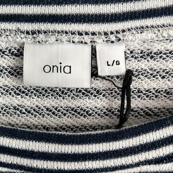 COPY - NWT Micro Navy Blue Stripe Shirt/Sweater - Picture 4 of 7